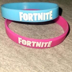 Fortnite rubber bracelets pink & blue sets